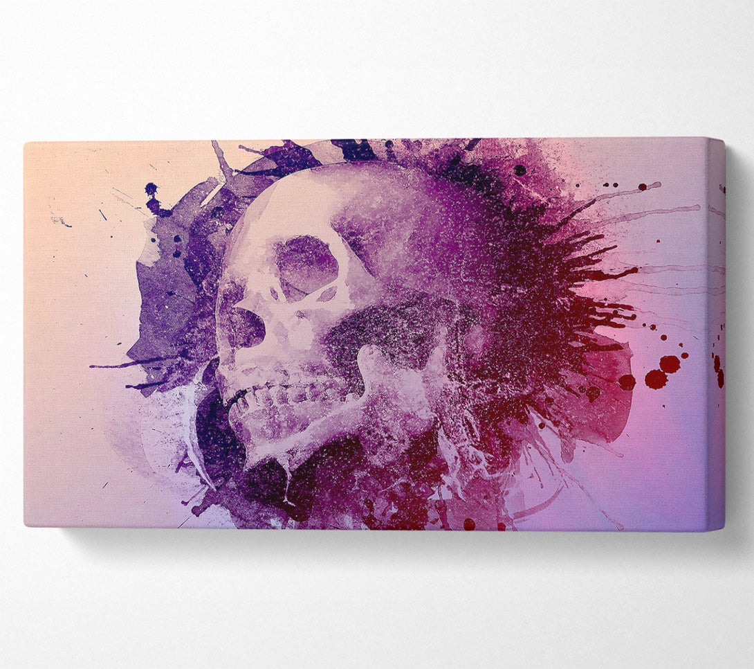  A Canvas Print of Watercolour Skull Design Canvas Print