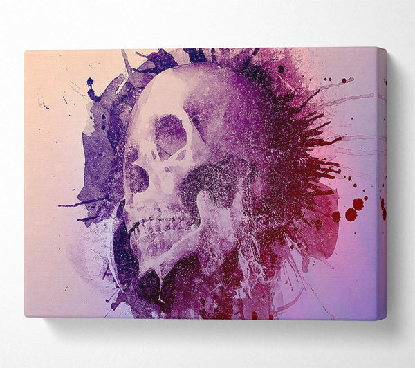  A Canvas Print of Watercolour Skull Design Canvas Print