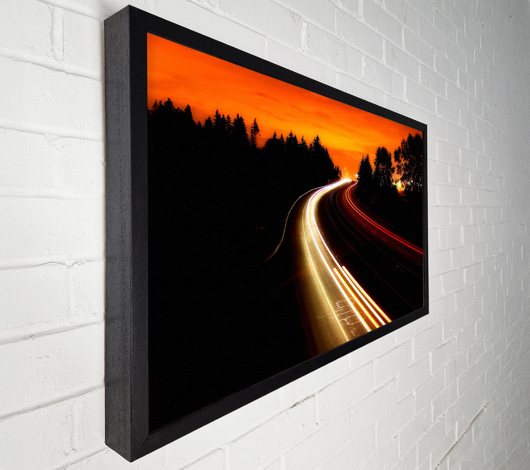  A Canvas Print of Interstate Highway Canvas Wall Art