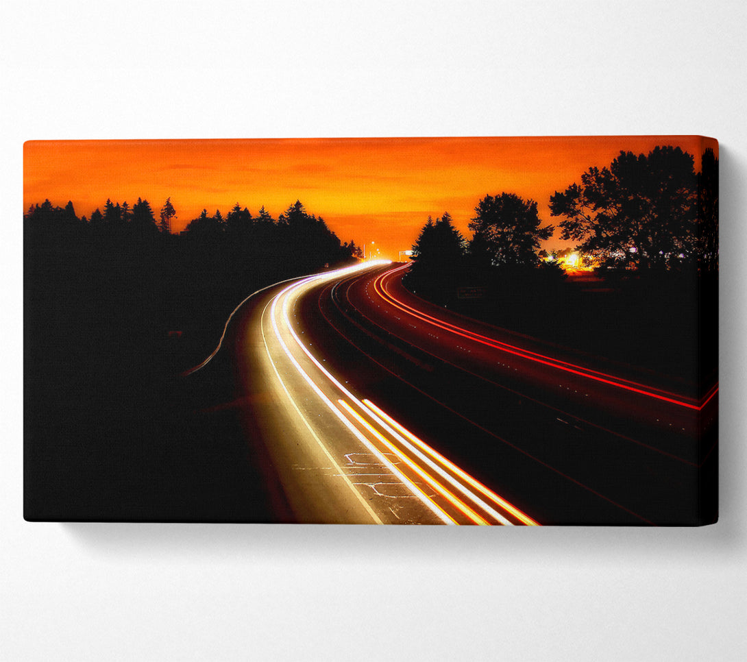  A Canvas Print of Interstate Highway Canvas Wall Art