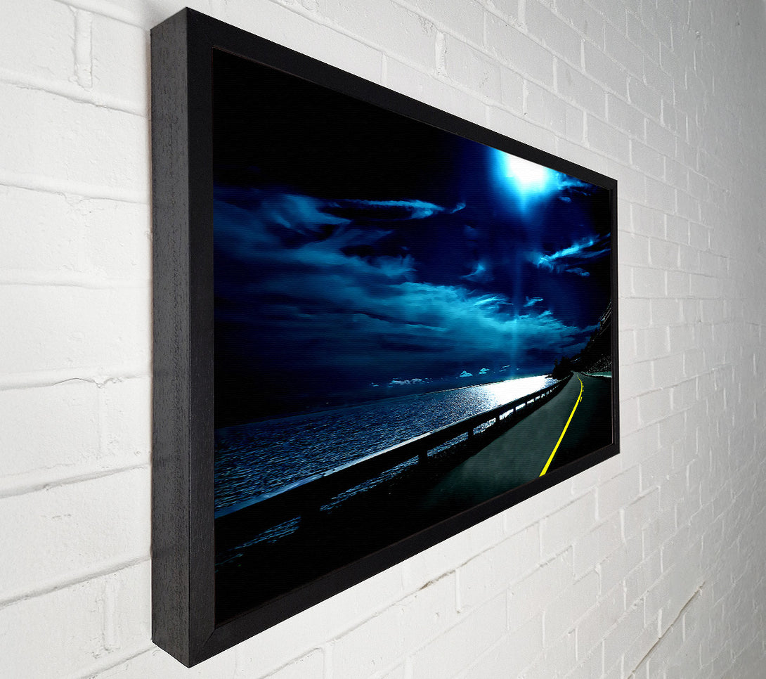  A Canvas Print of Highway Nights Canvas Wall Art