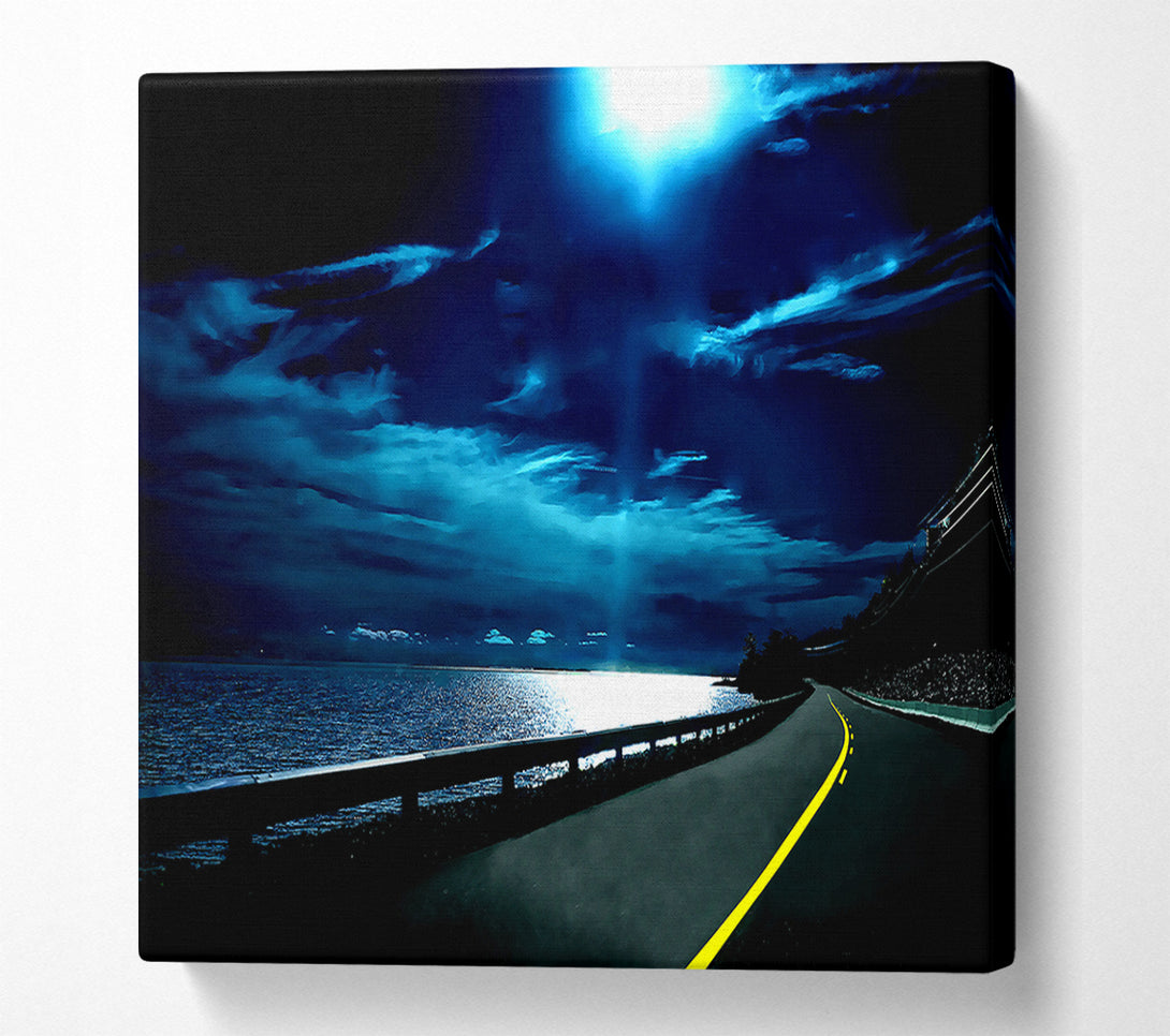  A Canvas Print of Highway Nights Canvas Wall Art