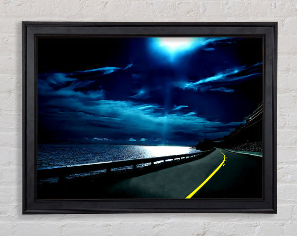 Highway Nights Framed Print
