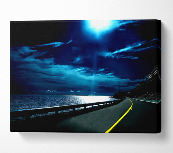  A Canvas Print of Highway Nights Canvas Wall Art