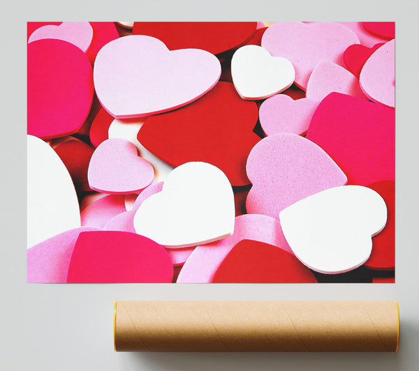 Tons Of Hearts Giclee Print