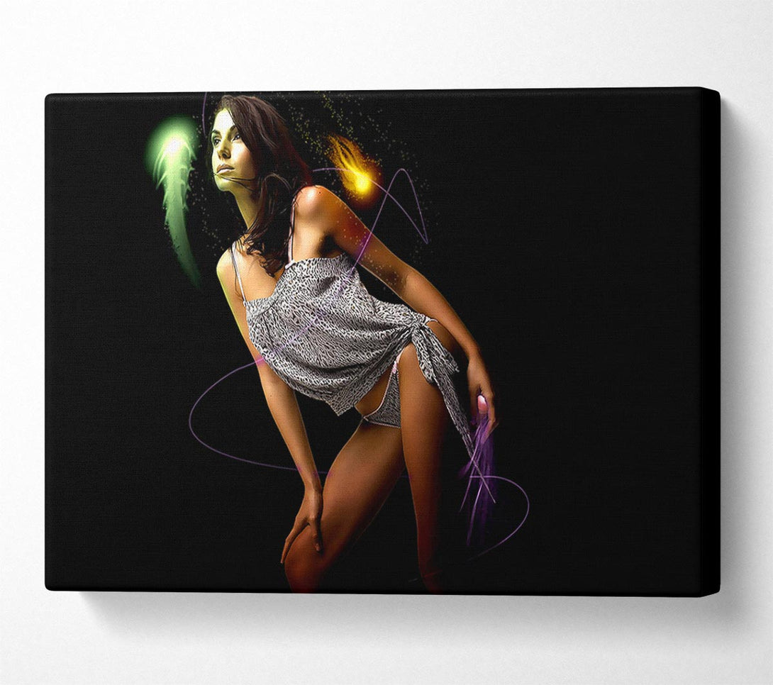  A Canvas Print of Fantasy Winged Girl Canvas Wall Art