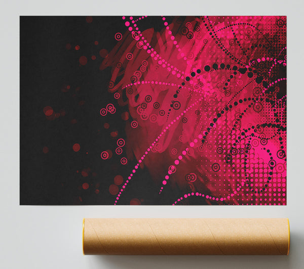 Pink Dark Print
