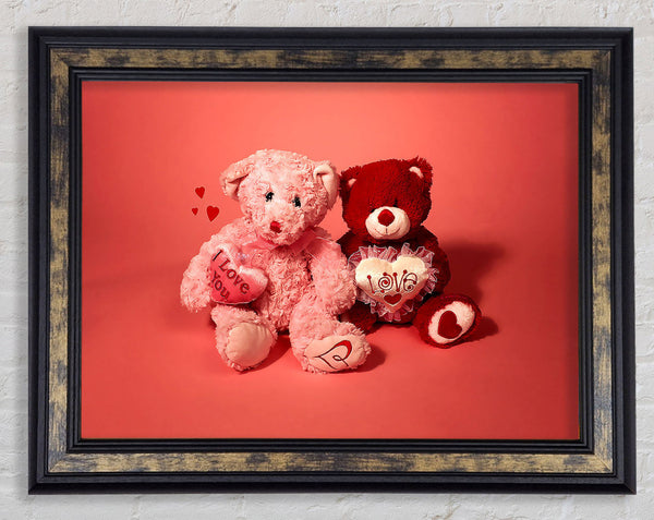Happy Valentines Day Framed Print