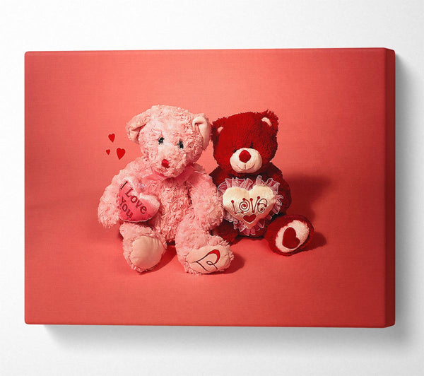  A Canvas Print of Happy Valentines Day Canvas Wall Art