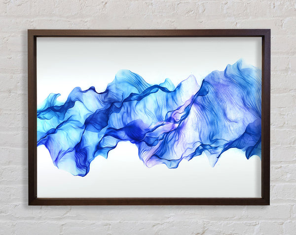 Blue Ripple Wave Framed Print