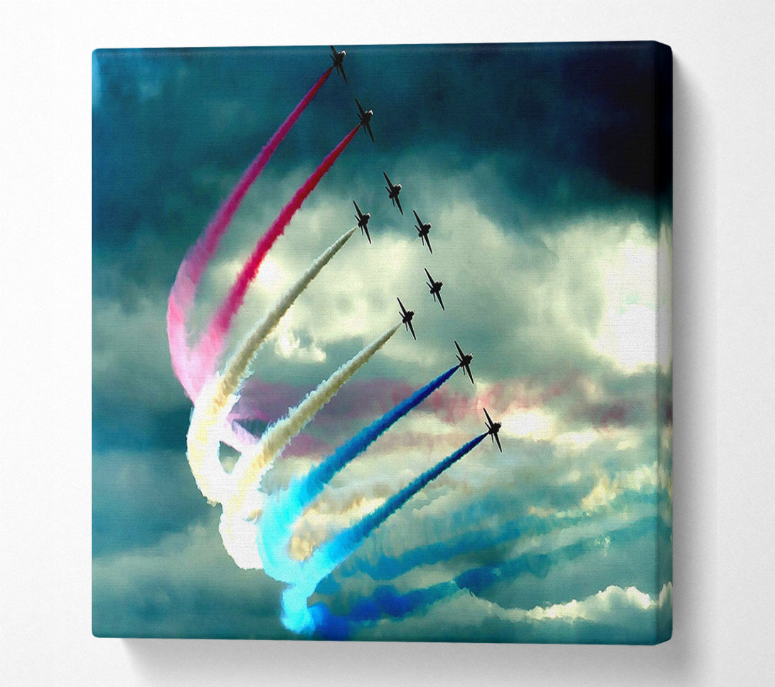  A Canvas Print of Air Show Canvas Wall Art