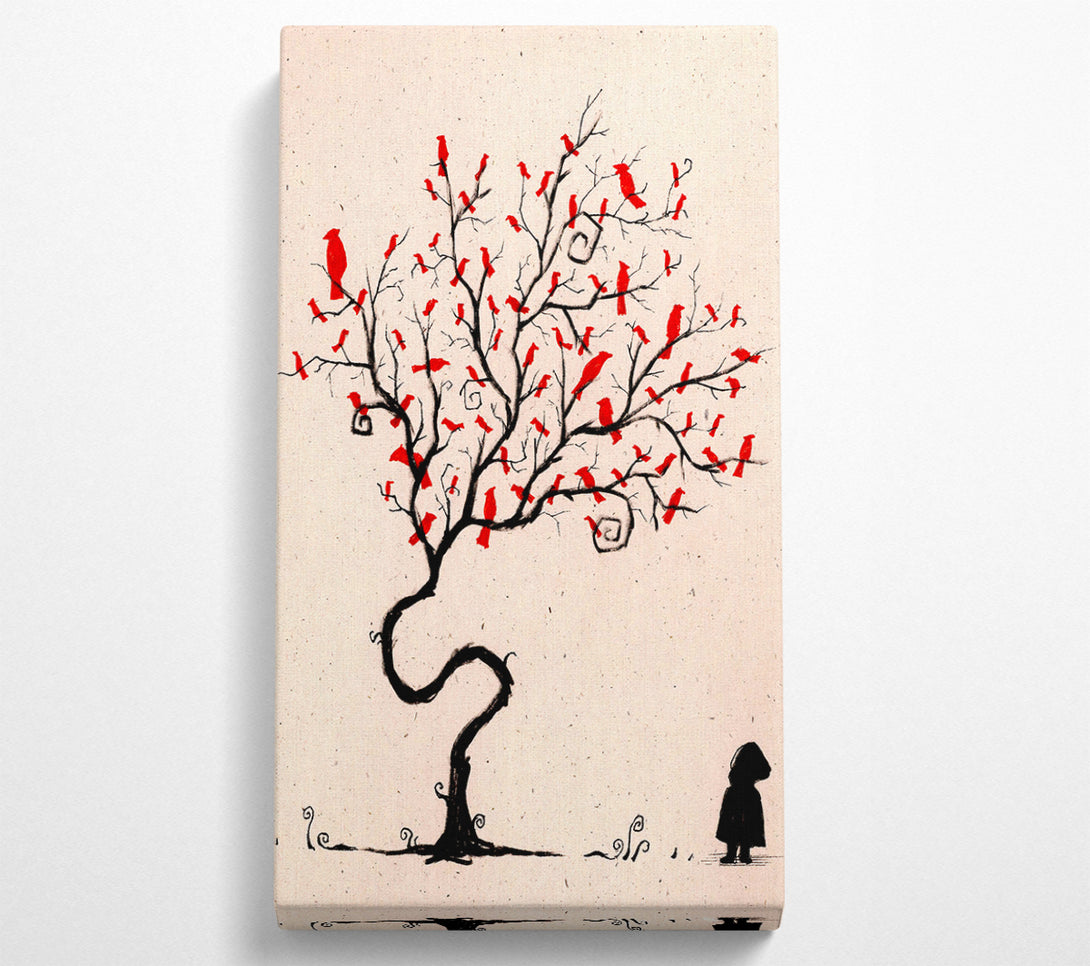  A Canvas Print of Red Birds Canvas Wall Art