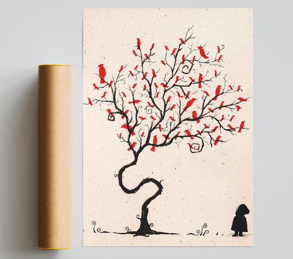 Red Birds Print