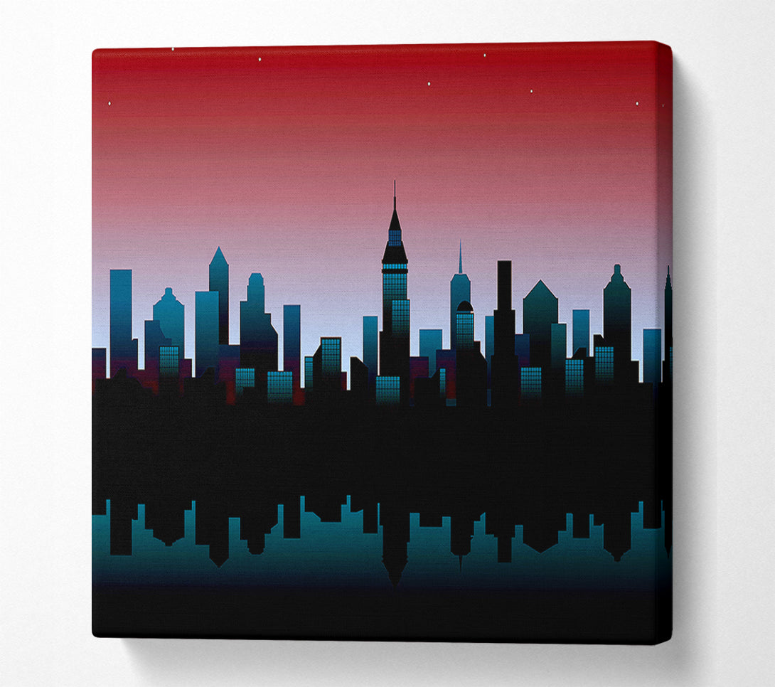  A Canvas Print of Architects New City Reflections Canvas Art