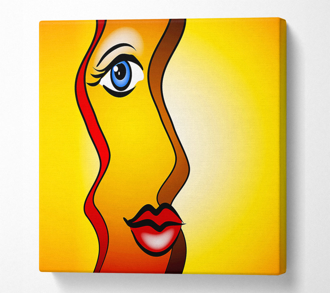  A Canvas Print of Abstract Woman Canvas Art