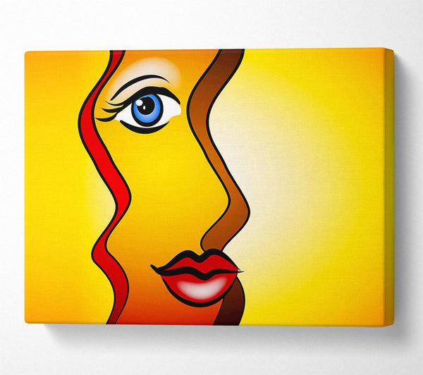  A Canvas Print of Abstract Woman Canvas Art