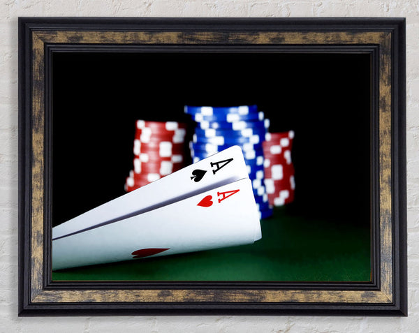 The Nuts In Poker Framed Print