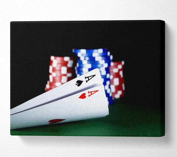  A Canvas Print of The Nuts In Poker Canvas Art