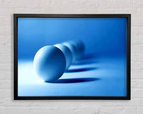 White Marbels Framed Print