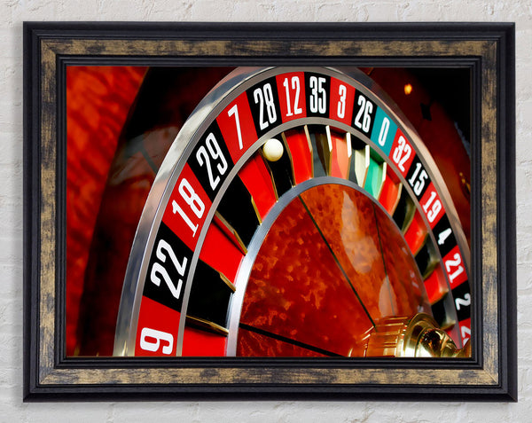 Roulette Framed Print