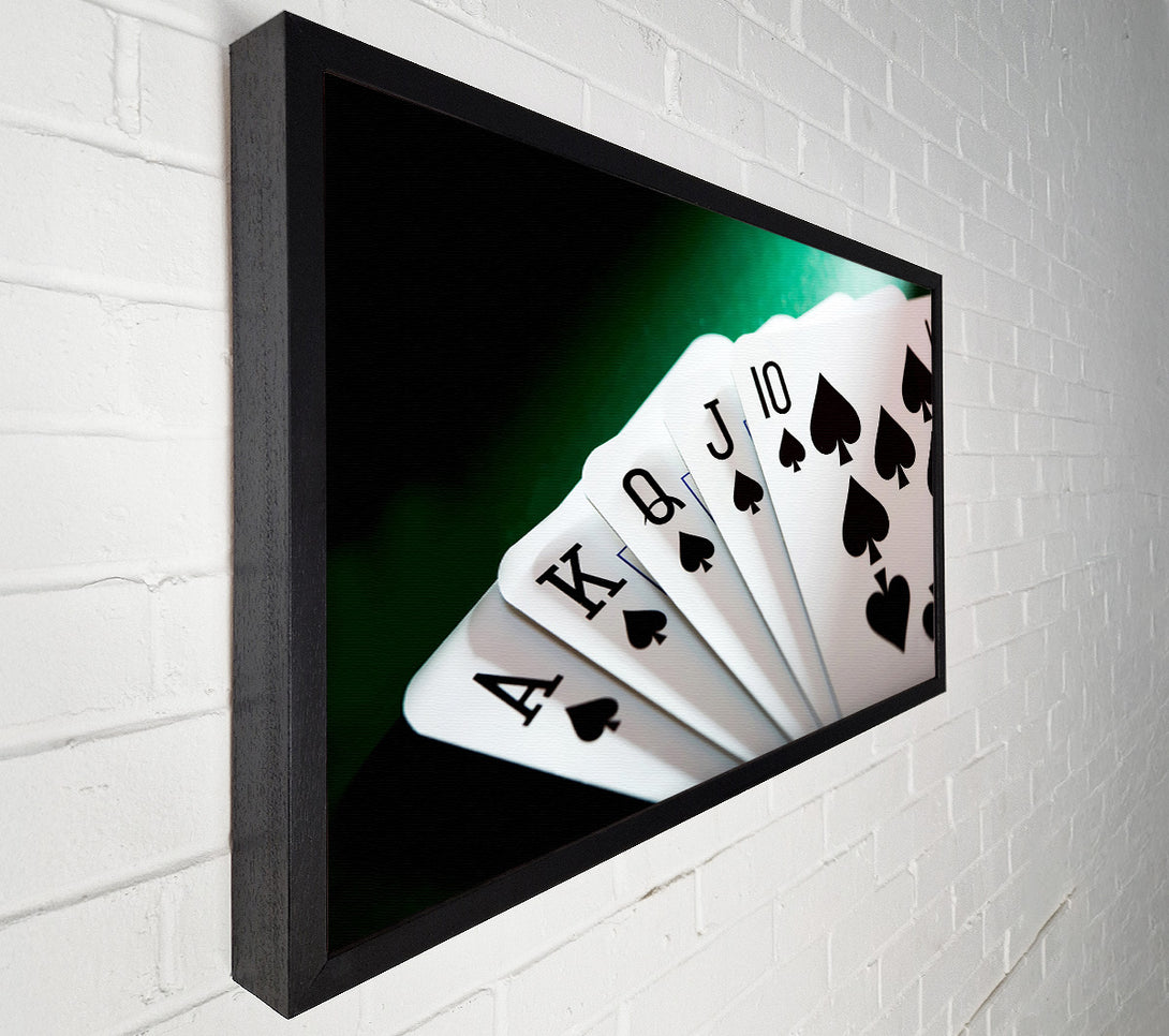  A Canvas Print of Royal Flush Poker Canvas Art