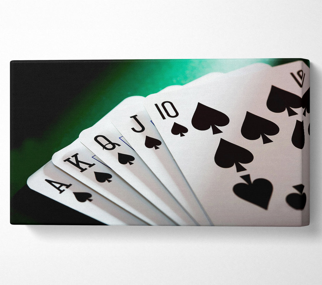  A Canvas Print of Royal Flush Poker Canvas Art