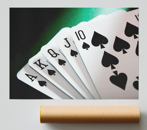Royal Flush Poker Giclee Print