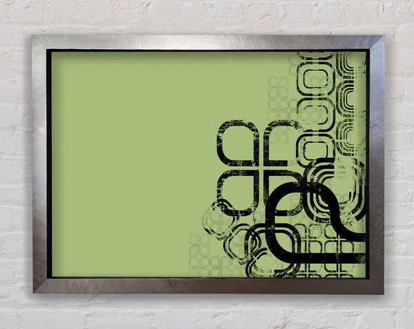 Green Maze Framed Print