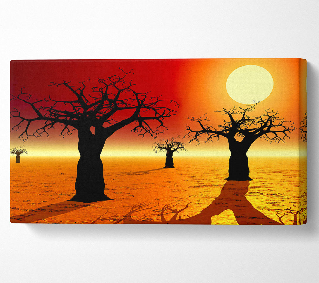  A Canvas Print of Surreal Desert Trees Canvas Print