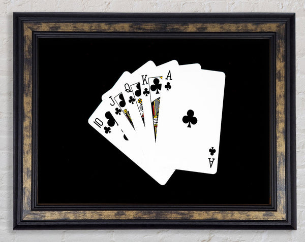 Royal Flush Framed Print