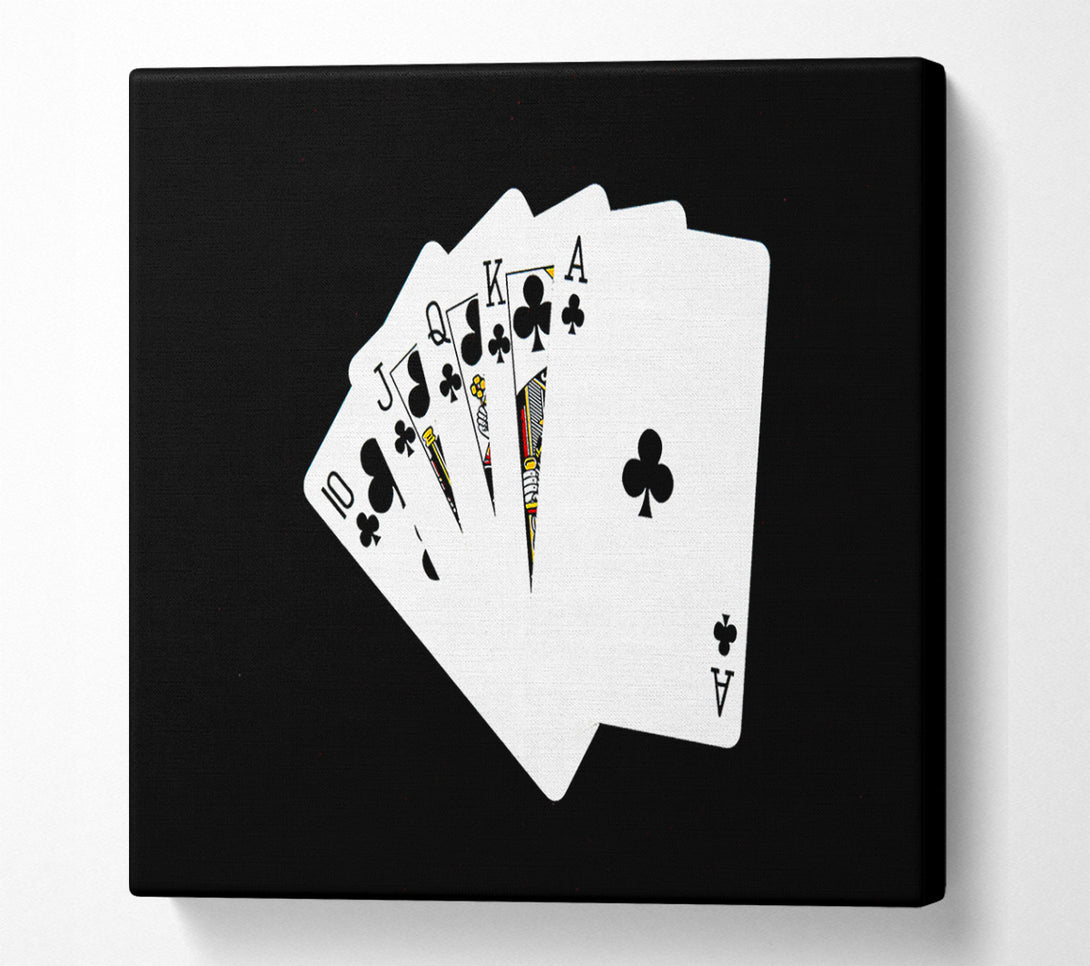  A Canvas Print of Royal Flush Canvas Wall Art