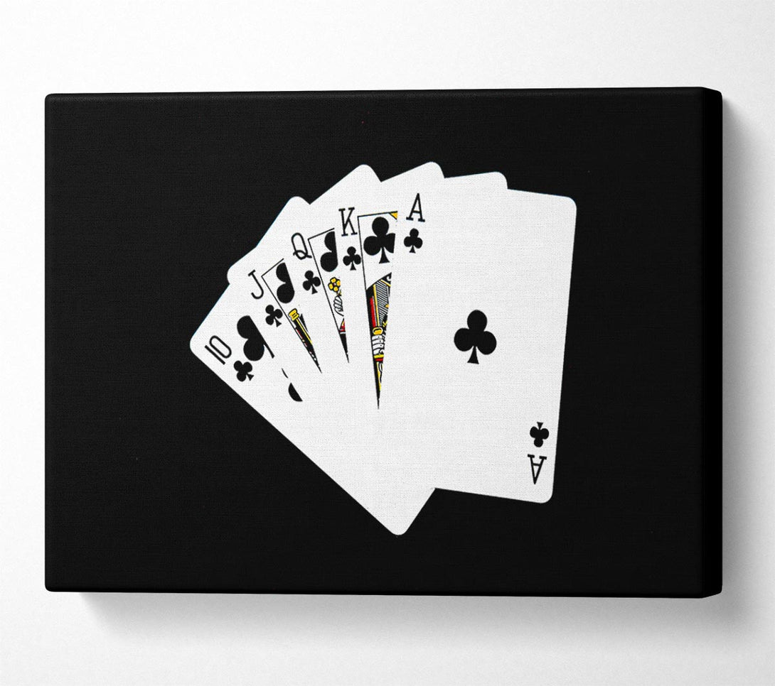  A Canvas Print of Royal Flush Canvas Wall Art