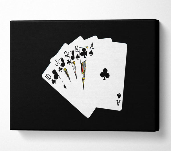  A Canvas Print of Royal Flush Canvas Wall Art