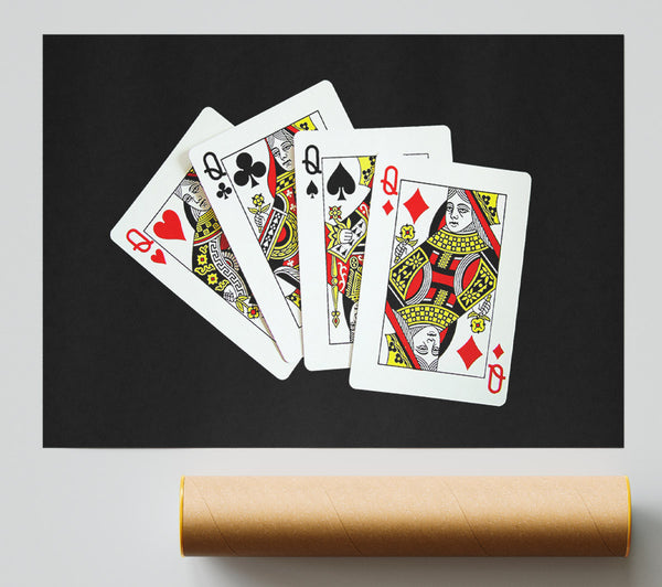 Ladies Poker Giclee Print