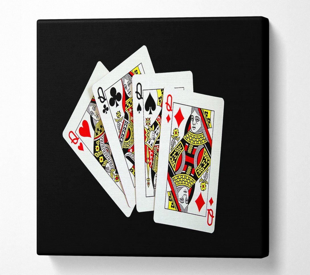  A Canvas Print of Ladies Poker Canvas Wall Art