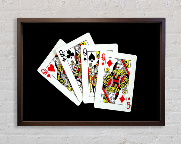 Ladies Poker Framed Print