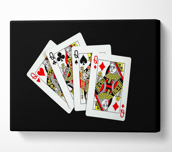  A Canvas Print of Ladies Poker Canvas Wall Art