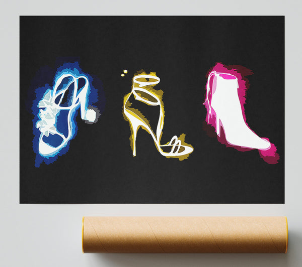 A Womans Love Of Shoes Poster