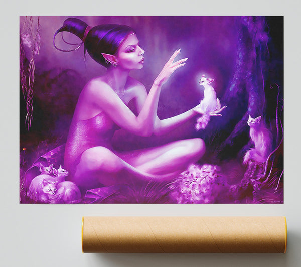 Pixie Cat Lover Poster