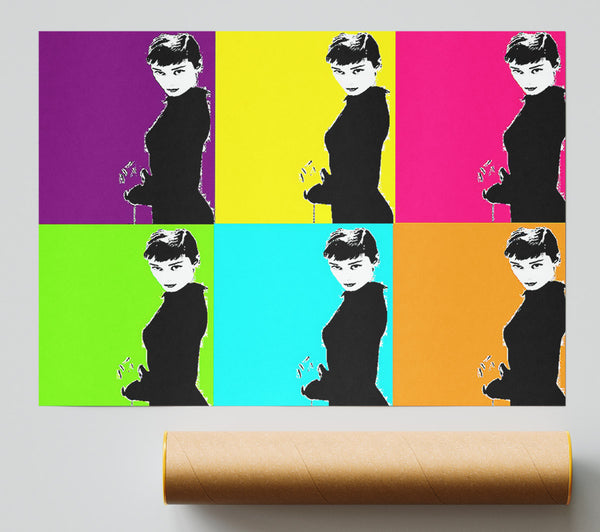 Audrey Hepburn Pop Art Print
