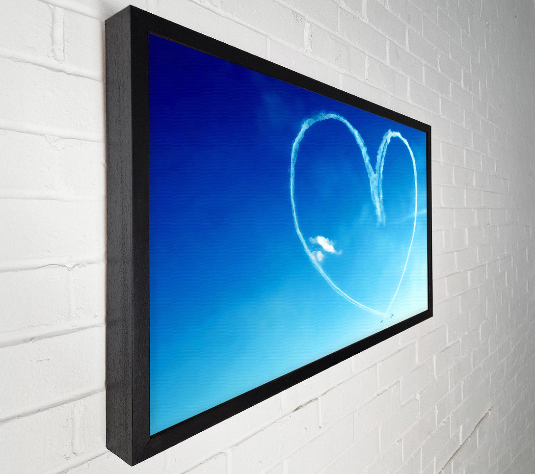  A Canvas Print of Love Heart Skies Canvas Print