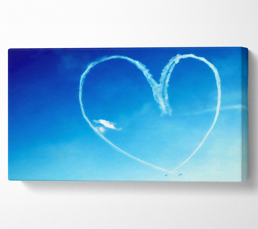  A Canvas Print of Love Heart Skies Canvas Print