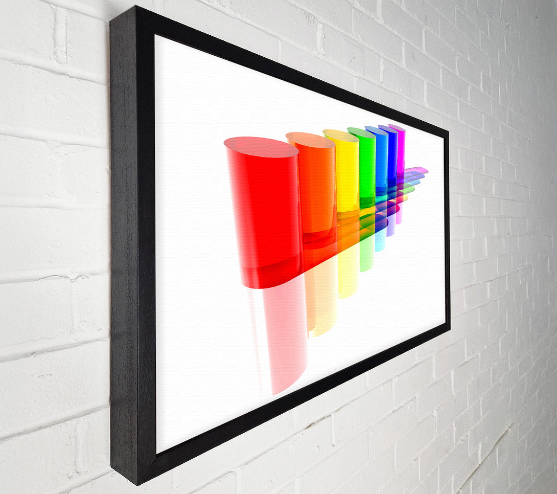  A Canvas Print of Rainbow Tubes Canvas Print