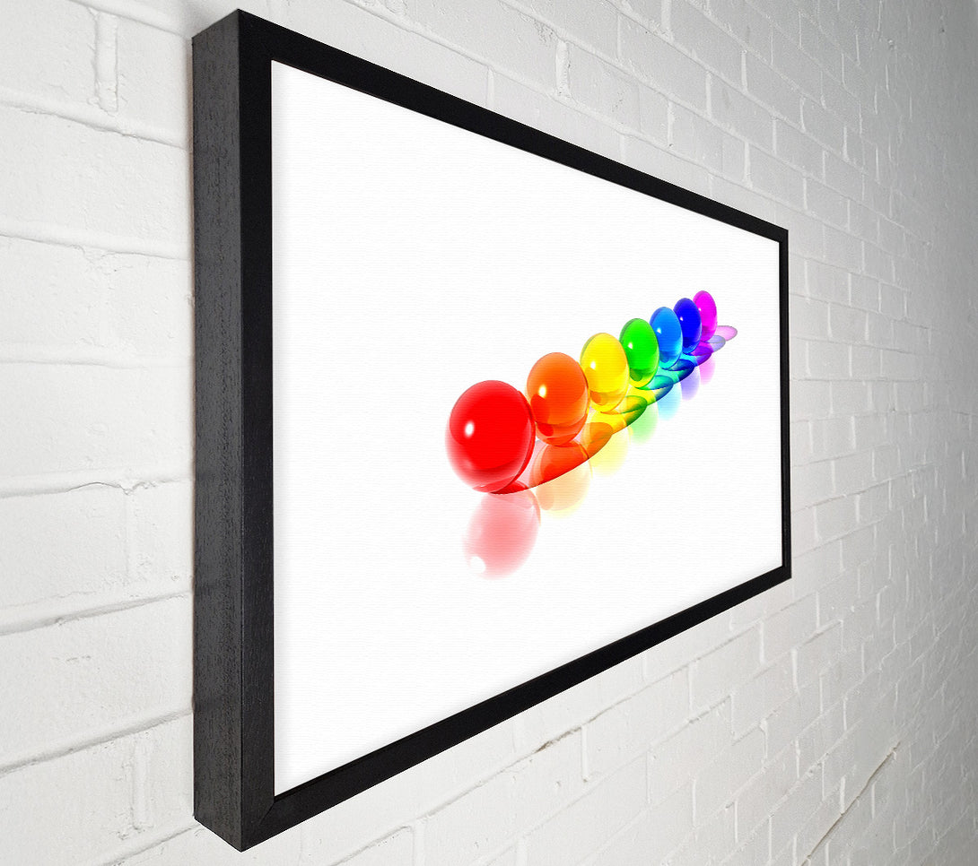  A Canvas Print of Rainbow Marbels Canvas Art