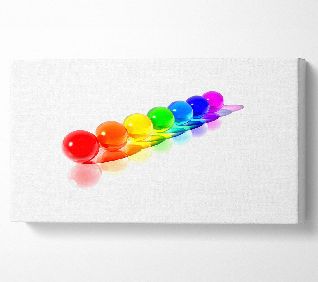  A Canvas Print of Rainbow Marbels Canvas Art
