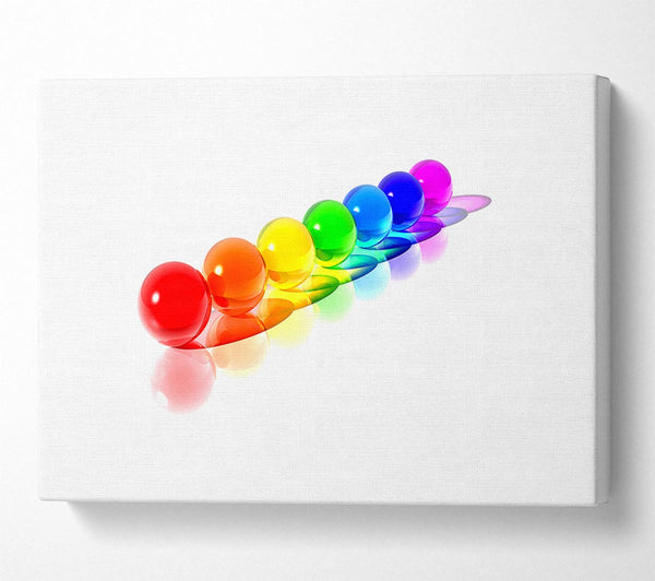  A Canvas Print of Rainbow Marbels Canvas Art