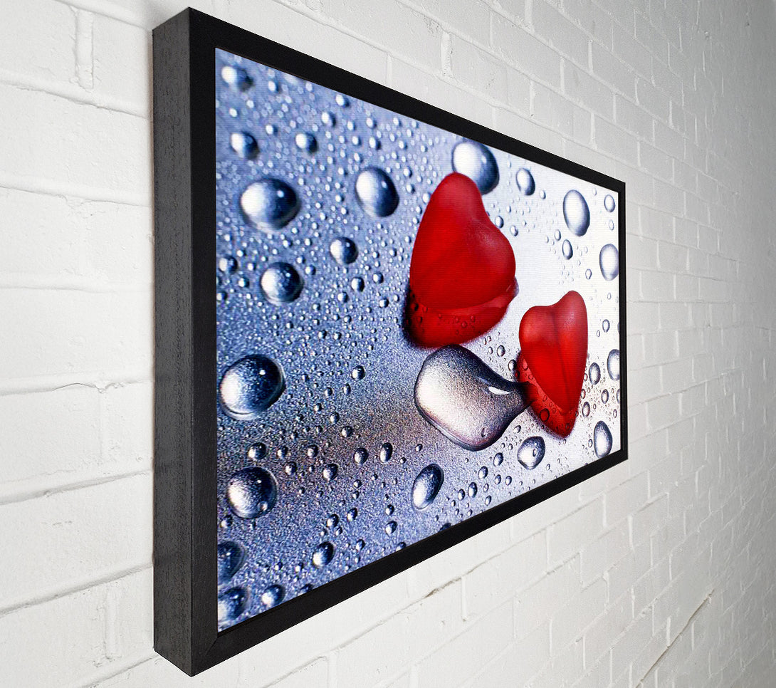  A Canvas Print of Red Love Hearts Canvas Wall Art