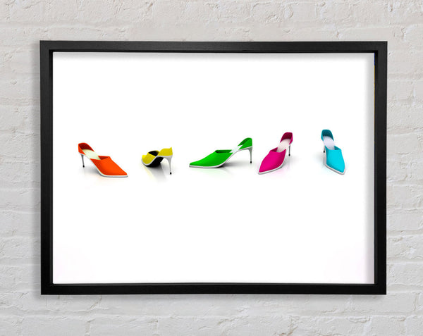 Cinderella Shoes Framed Print