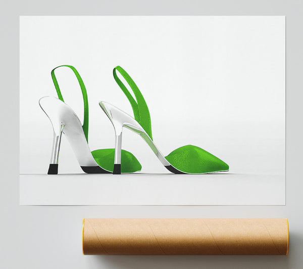 Lime Shoes Print