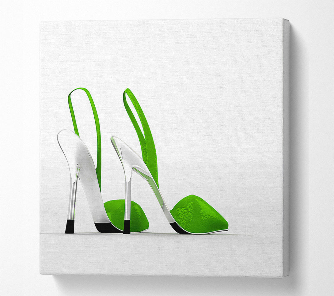  A Canvas Print of Lime Shoes Canvas Art
